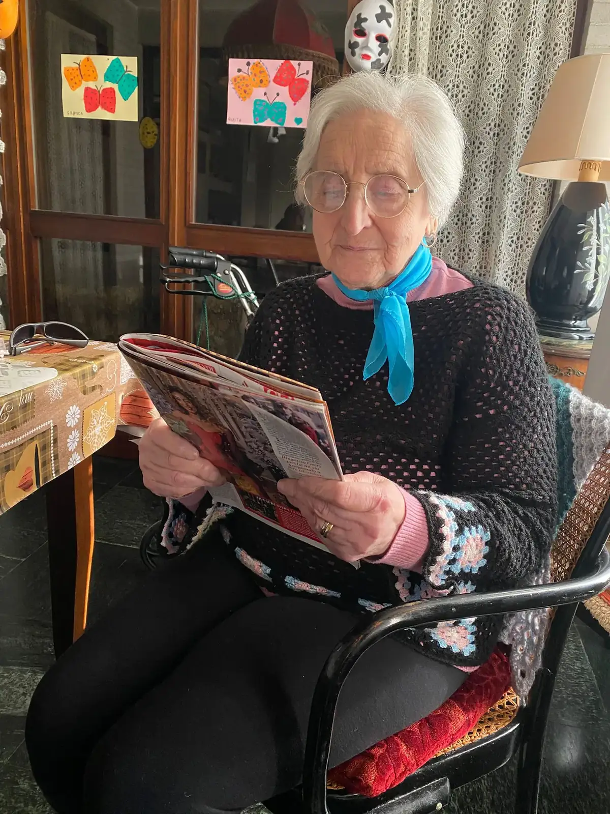 Ospite durante un momento di lettura